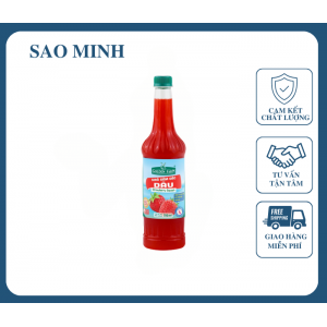 Syrup Golden farm Đậm Đặc Dâu 700ml